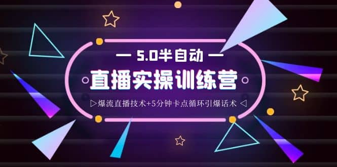 蚂蚁·5.0半自动直播2345打法，半自动爆流直播技术+5分钟卡点循环引爆话术-优创网