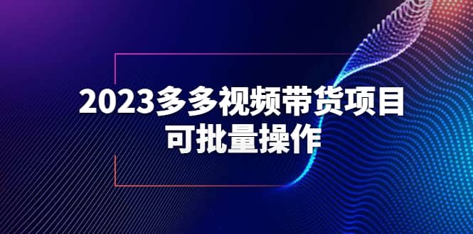 2023多多视频带货项目，可批量操作【保姆级教学】-优创网
