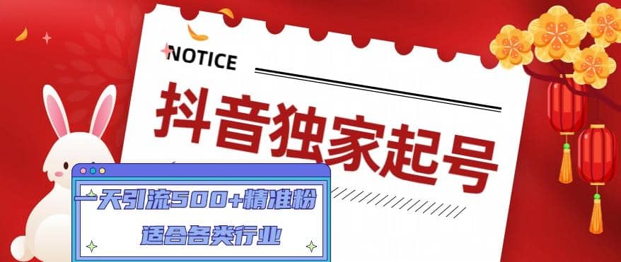 抖音独家起号，适合各类行业（9节视频课）-优创网