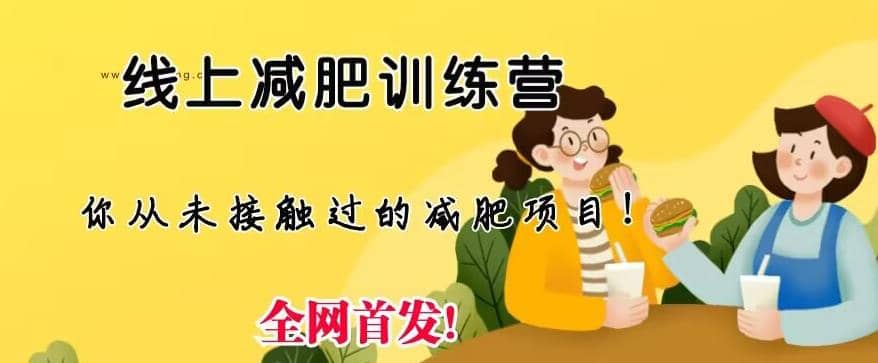 线上减肥训练营，足不出户，仅靠拉几个社群，发几条朋友圈，就可以月实现入五位【揭秘】-优创网