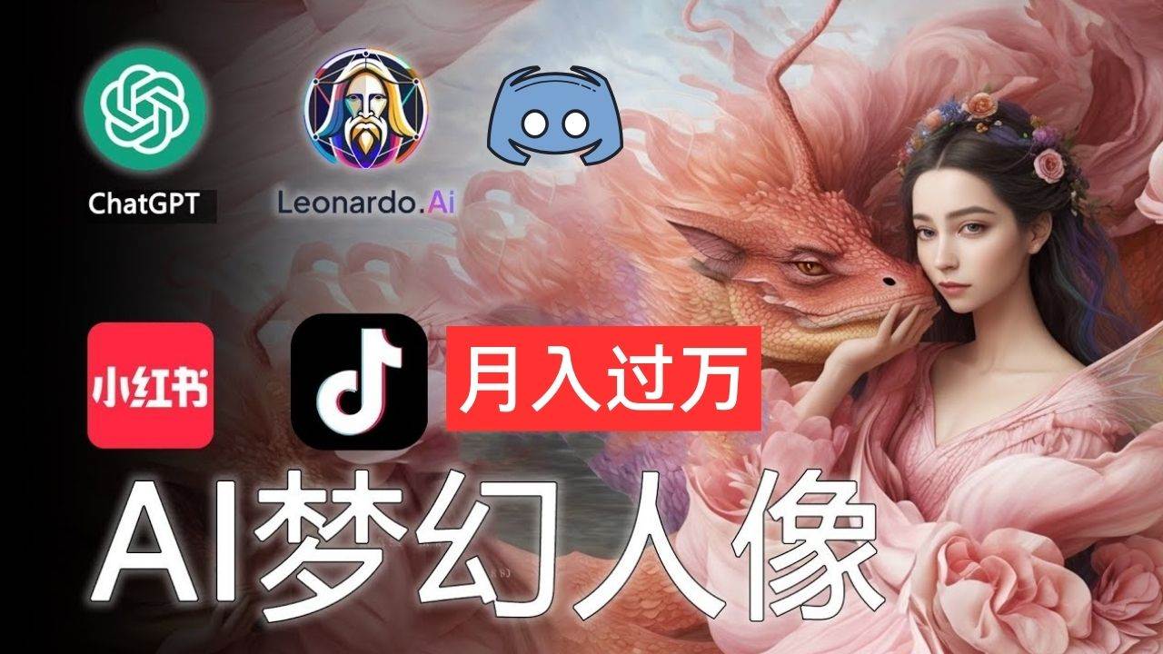 AI摄影梦幻人像：零基础也能月入过万的秘密-优创网