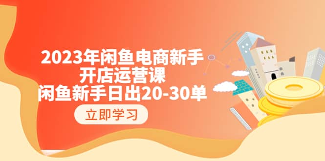 2023年闲鱼电商新手开店运营课：闲鱼新手日出20-30单（18节-实战干货）-优创网