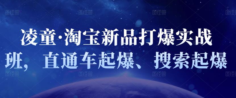 凌童·淘宝新品打爆实战班，直通车起爆、搜索起爆-优创网