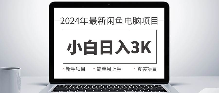 2024最新闲鱼卖电脑项目，新手小白日入3K+，最真实的项目教学-优创网