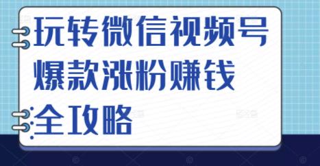 玩转微信视频号爆款涨粉赚钱全攻略，让你快速抓住流量风口，收获红利财富-优创网