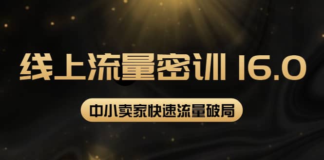 2022秋秋线上流量密训16.0：包含 暴力引流10W+中小卖家流量破局技巧 等等！-优创网