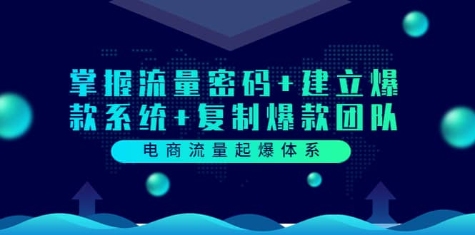 电商流量起爆体系：掌握流量密码+建立爆款系统+复制爆款团队（价值599）-优创网