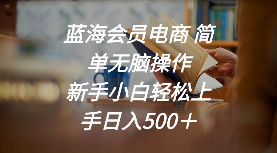 蓝海会员电商 简单无脑操作 新手小白轻松上手日入500＋-优创网
