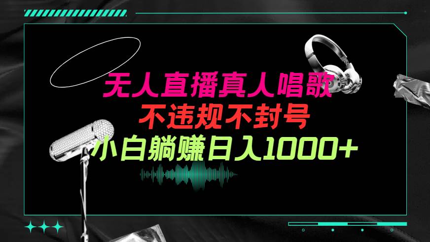 抖音24小时无人直播音乐，不违规，不封号纯撸音浪，小白实操当天日入1000+-优创网