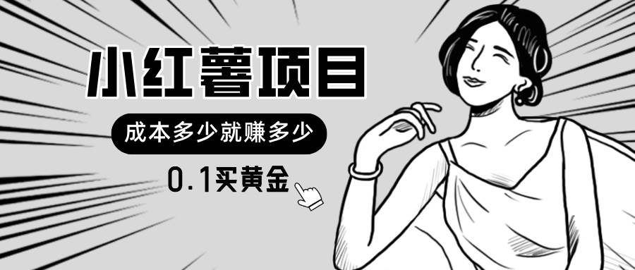 小红薯暴力项目，0.1买黄金。操作简单，日入无上限，可无限扩大。-优创网
