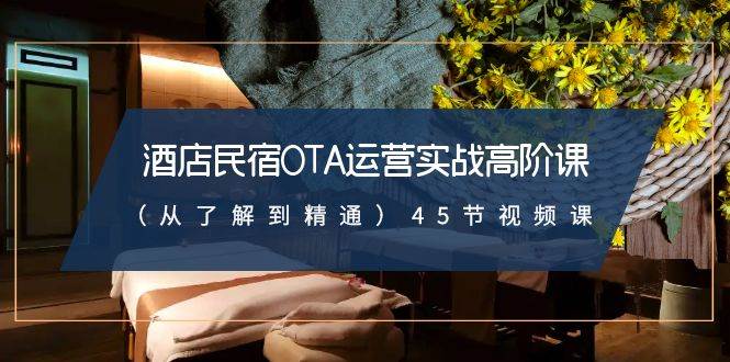 酒店民宿-OTA运营实战高阶课（从了解到精通）45节视频课-优创网
