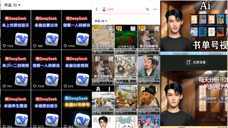 Deep seek项目拆解+卡通数字人25年4月新玩法日引200+创业粉十分钟一条…-优创网