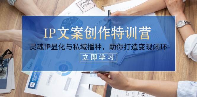 IP文案创作特训营，灵魂IP显化与私域播种，助你打造变现闭环(14节课)-优创网
