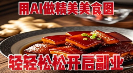 用AI做精美美食图，无需专业设备拍摄，轻轻松松开启副业-优创网